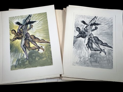 Dali. La Divine Comdie. DELUXE. 12 Volumes with 300 prints. One of 150 copies.